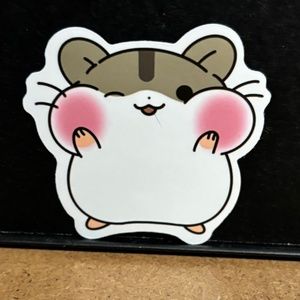 HAPPY CHEEKS HAMSTER STICKER